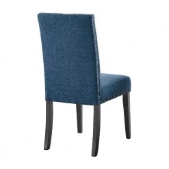 Blue 38 in. Dining Chair with Nailhead Trim (Set of 2) by Benjara -Cheap Benjara Store blue benjara dining chairs bm272079 4f 1000
