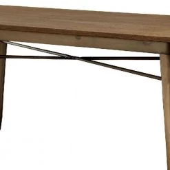 60 in. L Bronze and Brown Rectangular Top Dining Table with Sculpted Metal Legs by Benjara -Cheap Benjara Store bronze and brown benjara kitchen dining tables bm123398 44 1000