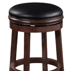 Sabi 30 in. Brown and Black Backless Solid Wood Swivel Counter Stool with Faux Leather Seat by Benjara 13 Sabi 30 in. Brown and Black Backless Solid Wood Swivel Counter Stool with Faux Leather Seat by Benjara -Cheap Benjara Store brown and black benjara bar stools bm274235 4f 1000