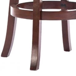 Sabi 43.5 in. Brown and Black High Back Solid Wood Swivel Counter Stool with Faux Leather Seat by Benjara 13 Sabi 43.5 in. Brown and Black High Back Solid Wood Swivel Counter Stool with Faux Leather Seat by Benjara -Cheap Benjara Store brown and black benjara bar stools bm274354 1f 1000