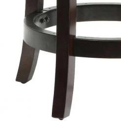 25 in. Brown and Black Solid Wood Faux Leather Swivel Counter Stool by Benjara 14 25 in. Brown and Black Solid Wood Faux Leather Swivel Counter Stool by Benjara -Cheap Benjara Store brown and black benjara bar stools bm274361 1f 1000