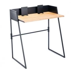 Natural 31.5 in. Brown and Black Wood and Metal 2-Piece Executive Desk Set With Bench by Benjara -Cheap Benjara Store brown and black benjara computer desks bm274242 c3 1000