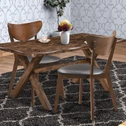 Brown and Black Dining Side Chair with Curved Back (Set of 2) by Benjara -Cheap Benjara Store brown and black benjara dining chairs bm168072 c3 1000