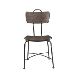 Brown and Black Wood and Metal Dining Side Chairs (Set of 2) by Benjara 10 Brown and Black Wood and Metal Dining Side Chairs (Set of 2) by Benjara -Cheap Benjara Store brown and black benjara dining chairs bm204365 44 1000