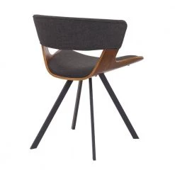 Brown and Black Curved Padded Side Dining Chair with Angled Legs by Benjara 9 Brown and Black Curved Padded Side Dining Chair with Angled Legs by Benjara -Cheap Benjara Store brown and black benjara dining chairs bm236370 1f 1000