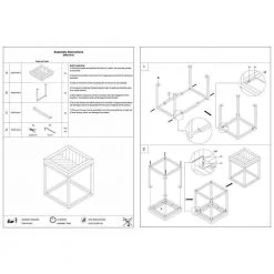 18 in. Brown and Black Square Solid Wood Top End Table with Herringbone and Metal Base by Benjara -Cheap Benjara Store brown and black benjara end side tables bm275616 fa 1000