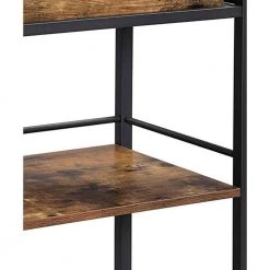 Brown and Black Tray Top Wooden Kitchen Cart with 2-Shelves and Casters by Benjara 9 Brown and Black Tray Top Wooden Kitchen Cart with 2-Shelves and Casters by Benjara -Cheap Benjara Store brown and black benjara kitchen carts bm217112 1f 1000