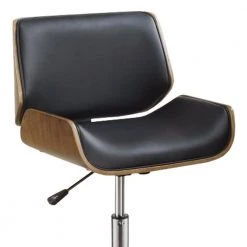 Contemporary Brown and Black Leather Seat Small Back Home Office Chair by Benjara 10 Contemporary Brown and Black Leather Seat Small Back Home Office Chair by Benjara -Cheap Benjara Store brown and black benjara task chairs bm159075 4f 1000