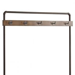 Industrial Inspired Brown and Bronze Hall Tree with Built in Bench by Benjara -Cheap Benjara Store brown and bronze benjara hall trees bm160141 c3 1000