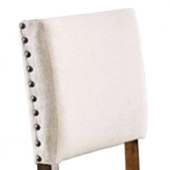 Brown Cherry Finish 43 inch H Transitional Counter Height Chair (Set of 2) by Benjara -Cheap Benjara Store brown and cream benjara bar stools bm131110 c3 1000