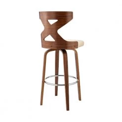 44 in. Brown and Cream Swivel Barstool with Curved Wooden x Back by Benjara 13 44 in. Brown and Cream Swivel Barstool with Curved Wooden x Back by Benjara -Cheap Benjara Store brown and cream benjara bar stools bm270001 1f 1000