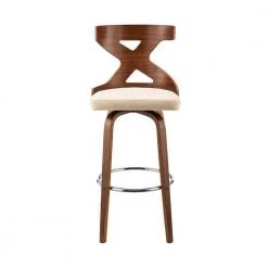 44 in. Brown and Cream Swivel Barstool with Curved Wooden x Back by Benjara 11 44 in. Brown and Cream Swivel Barstool with Curved Wooden x Back by Benjara -Cheap Benjara Store brown and cream benjara bar stools bm270001 c3 1000