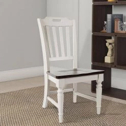 Brown And Light Gray Wooden Chair With Slat Back Design (Set Of 2) by Benjara 15 Brown And Light Gray Wooden Chair With Slat Back Design (Set Of 2) by Benjara -Cheap Benjara Store brown and light gray benjara dining chairs bm183995 31 1000