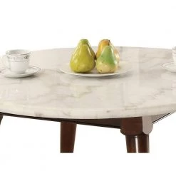 36 in. Brown/White Medium Round Stone Coffee Table with Faux Marble Top by Benjara 15 36 in. Brown/White Medium Round Stone Coffee Table with Faux Marble Top by Benjara -Cheap Benjara Store brown and white benjara coffee tables bm177672 44 1000