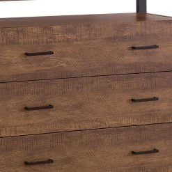 Brown Wooden Rectangular Accent Cabinet with 3-Drawers by Benjara -Cheap Benjara Store brown benjara accent cabinets bm160130 77 1000