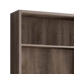 Wooden Book Cabinet Taupe Brown with Three Display Shelves and Two Glass Doors by Benjara 12 Wooden Book Cabinet Taupe Brown with Three Display Shelves and Two Glass Doors by Benjara -Cheap Benjara Store brown benjara accent cabinets bm200680 4f 1000