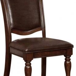 Alpena Traditional Style Brown Wooden Side Chair (Set of 2) by Benjara -Cheap Benjara Store brown benjara accent chairs bm123018 44 1000