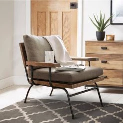 Fabric Upholstered Brown and Black Accent Chair by Benjara -Cheap Benjara Store brown benjara accent chairs bm181421 31 1000