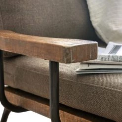 Fabric Upholstered Brown and Black Accent Chair by Benjara -Cheap Benjara Store brown benjara accent chairs bm181421 4f 1000