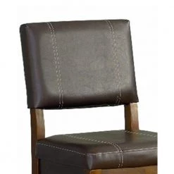 45 in. H Brown Wooden Bar Stool with Leatherette Upholstered Seat and Back by Benjara 10 45 in. H Brown Wooden Bar Stool with Leatherette Upholstered Seat and Back by Benjara -Cheap Benjara Store brown benjara bar stools bm16602 c3 1000
