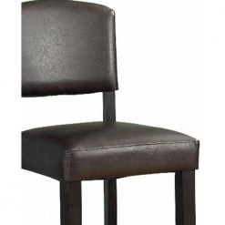 45.25 in. H Brown Wooden Bar Stool with Padded Upholstered Seat and Backrest by Benjara 12 45.25 in. H Brown Wooden Bar Stool with Padded Upholstered Seat and Backrest by Benjara -Cheap Benjara Store brown benjara bar stools bm16606 4f 1000