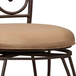 46.5 in. H Brown Metal Bar Stool with Cushioned Seat and Scrollwork Details by Benjara 11 46.5 in. H Brown Metal Bar Stool with Cushioned Seat and Scrollwork Details by Benjara -Cheap Benjara Store brown benjara bar stools bm16642 1f 1000