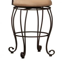 46.5 in. H Brown Metal Bar Stool with Cushioned Seat and Scrollwork Details by Benjara 10 46.5 in. H Brown Metal Bar Stool with Cushioned Seat and Scrollwork Details by Benjara -Cheap Benjara Store brown benjara bar stools bm16642 4f 1000