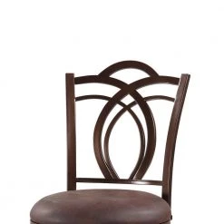 41 in. H Brown Metal Counter Stool with Cushioned Seat and Flared Legs by Benjara -Cheap Benjara Store brown benjara bar stools bm16654 4f 1000