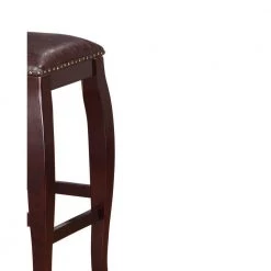 30 in. Brown Backless Wooden Bar Stool with Cushioned Seat and Nailhead Trim Edge by Benjara 11 30 in. Brown Backless Wooden Bar Stool with Cushioned Seat and Nailhead Trim Edge by Benjara -Cheap Benjara Store brown benjara bar stools bm16682 1f 1000