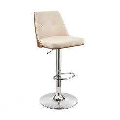 44 in. Cream and Brown Metal Framed Adjustable Barstool with Faux Leather and Wooden Backing by Benjara 15 44 in. Cream and Brown Metal Framed Adjustable Barstool with Faux Leather and Wooden Backing by Benjara -Cheap Benjara Store brown benjara bar stools bm270017 31 1000