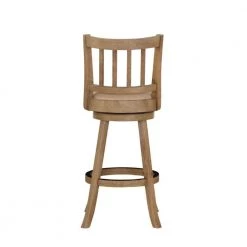 43.5 In. Oat Brown Low Back Rubberwood Swivel Barstool With Slatted Back by Benjara 12 43.5 In. Oat Brown Low Back Rubberwood Swivel Barstool With Slatted Back by Benjara -Cheap Benjara Store brown benjara bar stools bm274282 4f 1000
