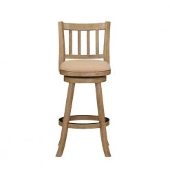 43.5 In. Oat Brown Low Back Rubberwood Swivel Barstool With Slatted Back by Benjara 11 43.5 In. Oat Brown Low Back Rubberwood Swivel Barstool With Slatted Back by Benjara -Cheap Benjara Store brown benjara bar stools bm274282 c3 1000