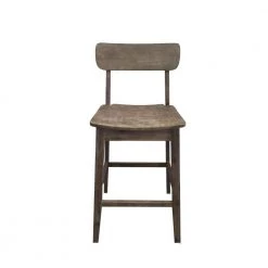 42.5 in. Brown and Back Rubberwood Barstool with Wood Grain Details by Benjara -Cheap Benjara Store brown benjara bar stools bm274285 c3 1000