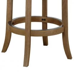 42.75 in. Natural Brown Crossed Metal High Back Swivel Barstool with Sedge Seat by Benjara -Cheap Benjara Store brown benjara bar stools bm274288 1f 1000
