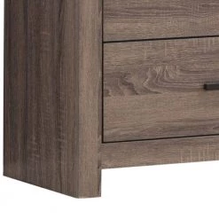 5-Drawer Brown Chest of Drawers with Metal Bar Pulls (44.75 in. H x 31.5 in. W x 16.25 in. L) by Benjara -Cheap Benjara Store brown benjara chest of drawers bm242649 4f 1000