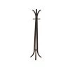 Contemporary Brown Wooden Coat Rack with 6-Hooks by Benjara
