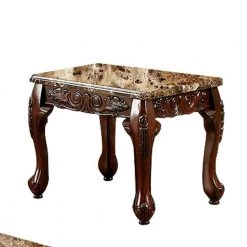 3-Piece 48 in. Brown Large Rectangle Marble Coffee Table Set with Marble Table Top by Benjara -Cheap Benjara Store brown benjara coffee tables bm131463 4f 1000