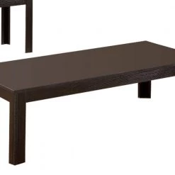 22 in. Black Small Rectangle Attractive Occasional Wooden Coffee Table Set with 3-Pieces by Benjara -Cheap Benjara Store brown benjara coffee tables bm156129 1f 1000