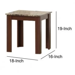3-Piece 16 in. Brown Small Rectangle Wood Coffee Table Set by Benjara -Cheap Benjara Store brown benjara coffee tables bm156134 44 1000