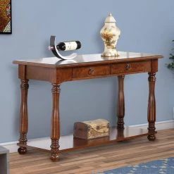 18 in. Brown Rectangle Wood Console Table with Drawers by Benjara 17 18 in. Brown Rectangle Wood Console Table with Drawers by Benjara -Cheap Benjara Store brown benjara console tables bm171399 31 1000