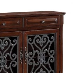 41 in. Brown Standard Rectangle Wood Console Table with 2-Metal Scrolled Front Doors by Benjara 12 41 in. Brown Standard Rectangle Wood Console Table with 2-Metal Scrolled Front Doors by Benjara -Cheap Benjara Store brown benjara console tables bm215723 1f 1000