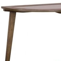42 in. x 17 in. Brown Semicircular Wooden Sofa Table with Glass Top by Benjara -Cheap Benjara Store brown benjara console tables bm233778 c3 1000