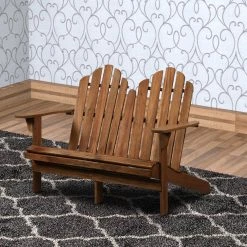 Brown Classic Style Wooden Double Bench with Slated Backrest (38 in. x 52.4 in. x 37.4 in.) by Benjara 11 Brown Classic Style Wooden Double Bench with Slated Backrest (38 in. x 52.4 in. x 37.4 in.) by Benjara -Cheap Benjara Store brown benjara dining benches bm143977 fa 1000