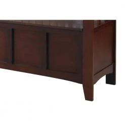 17.25 in. L x 50 in. W x 32 in. H Brown Wooden Storage Bench with Flip Top Seat and Slatted Back by Benjara 11 17.25 in. L x 50 in. W x 32 in. H Brown Wooden Storage Bench with Flip Top Seat and Slatted Back by Benjara -Cheap Benjara Store brown benjara dining benches bm16796 1f 1000