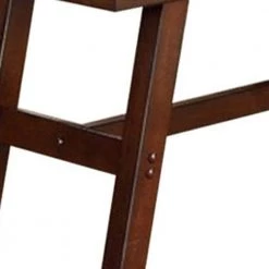 Rubber Wood Brown Bench with Faux Leather Upholstery by Benjara -Cheap Benjara Store brown benjara dining benches bm171215 4f 1000