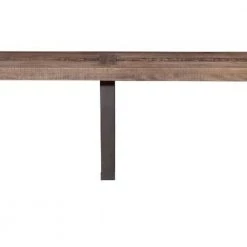 18 in. Brown Wood and Metal Dining Bench by Benjara -Cheap Benjara Store brown benjara dining benches bm171852 1f 1000