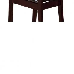 Dark Brown Wooden Dining Chair (Set of 2) by Benjara -Cheap Benjara Store brown benjara dining chairs bm148909 4f 1000