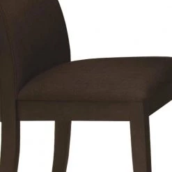 Brown Fabric Upholstered Wooden Dining Side Chair (Set of 2) by Benjara 11 Brown Fabric Upholstered Wooden Dining Side Chair (Set of 2) by Benjara -Cheap Benjara Store brown benjara dining chairs bm168088 1f 1000