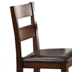 42 in. Brown H Cherry Mango Veneer Counter Height Chairs with Splat Backs (Set of 2) by Benjara -Cheap Benjara Store brown benjara dining chairs bm179860 4f 1000
