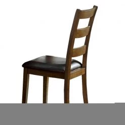 3-Piece Square Wooden Brown Dining Table Set by Benjara -Cheap Benjara Store brown benjara dining room sets bm230071 1f 1000